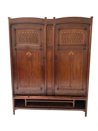 Arts & Crafts Armoire or Wardrobe by Jac. van den Bosch for 't Binnenhuis, 1910
